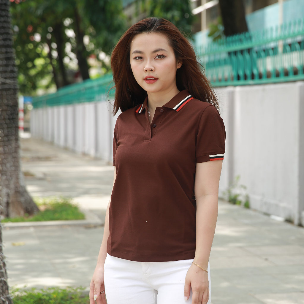 Áo Polo Nữ Poligan Nhập Khẩu thá¡ Lan (BROWN)