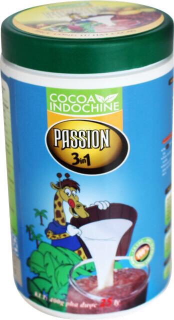 [HCM]Bột Cacao sữa hoà tan Passion 3 in 1 - Cocoa Indochine (Hủ xanh 450g) thumbnail