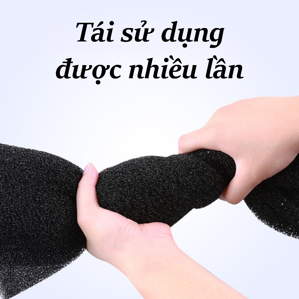 Bông mút đen lọc nước bể cá loại mịn và thô