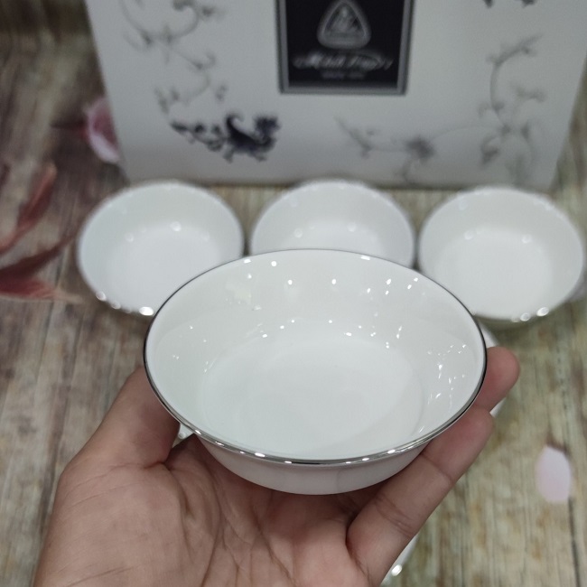 chén đựng nước chấm sứ minh long - chén đựng nước chấm sứ