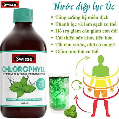Nước Diệp Lục Swisse Chlorophyll 500ml