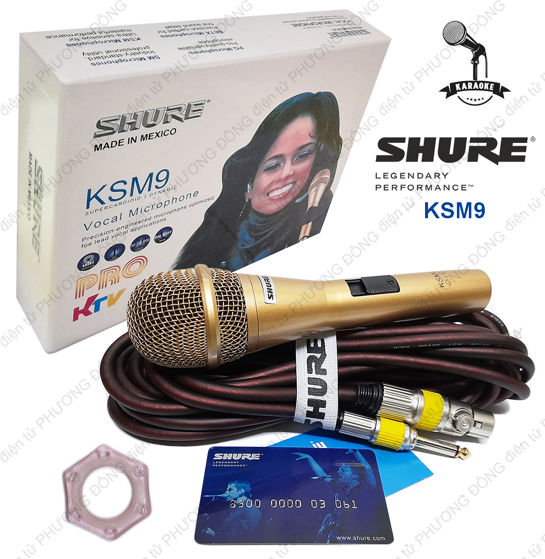 Micro có dây SHURE KSM9 cao cấp Pro KTV