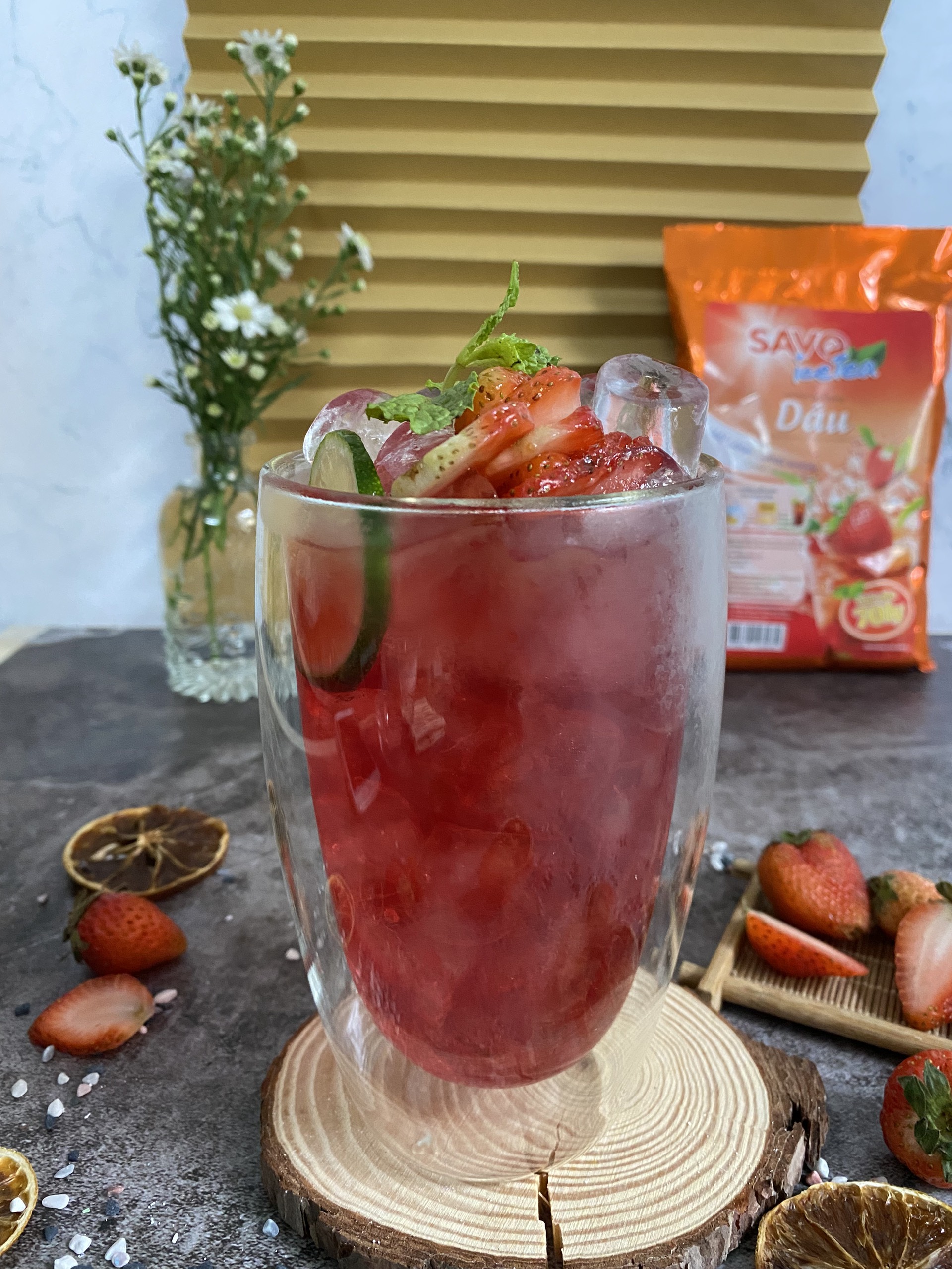 SAVO TRÀ HÒA TAN - VỊ DÂU (Túi 800gr)