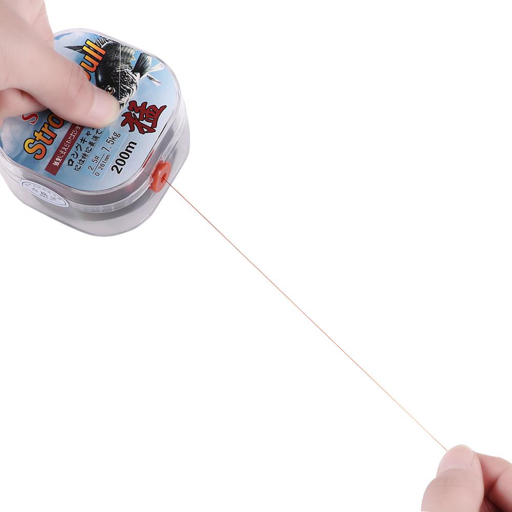 1pc 200M Dây Nylon Mạnh Mẽ Dây Fluorocarbon Lớp Phủ Dây Vô Hình Angling Polyester Bait Fishing Dòng Đàn Hồi Chủ Đề Spool Fluoro Carbon