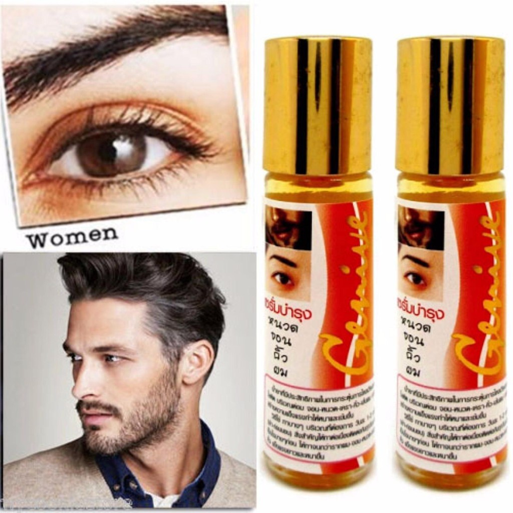 )Combo 3 chai lăn kích thích mọc chân mày, mọc râu 10ml