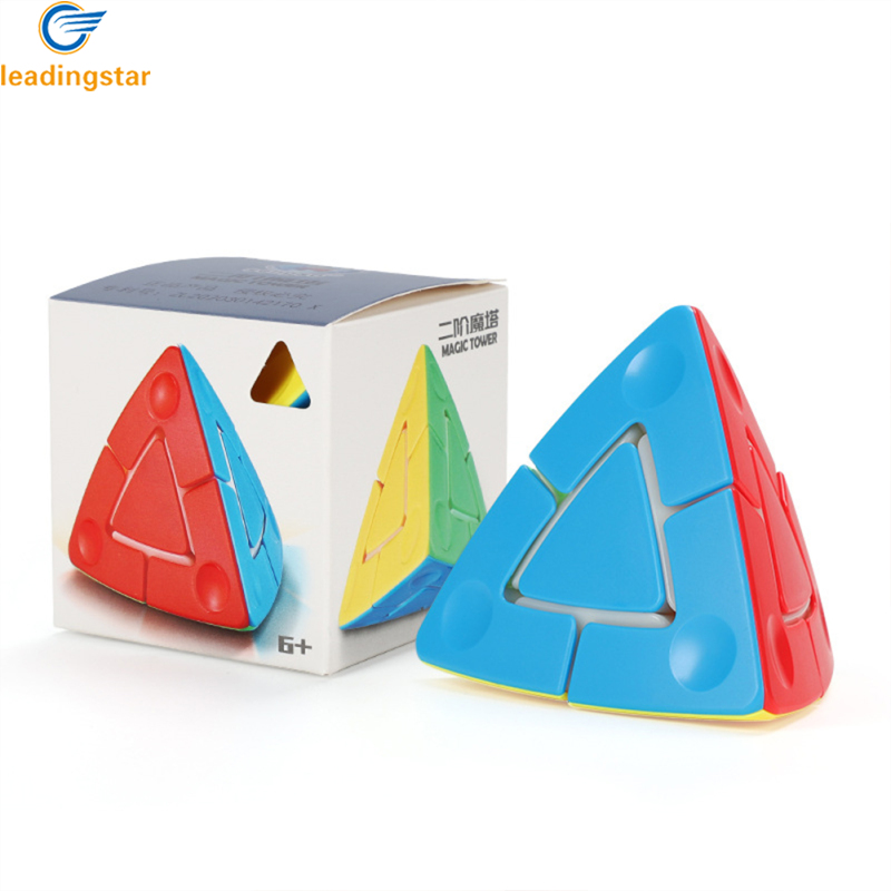 LeadingStar Fast Delivery Shengshou 2x2x2 Magic Tower Pyramid Magic Cube Speed Cube Educational Toys