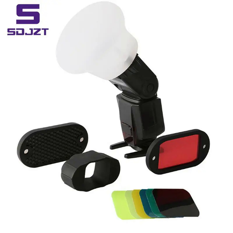 1Pc Silicone Soft Light Shade Rubber Mod Sphere Modular Flash Accessories for Canon Nikon Yongnuo Camera Speedlite Mod