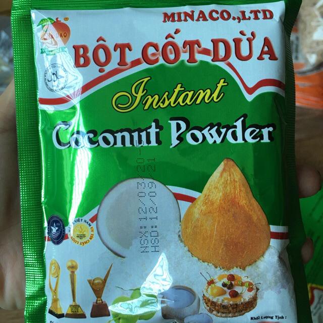 Bột cốt dừa gói 50g thơm ngon, tiện lợi