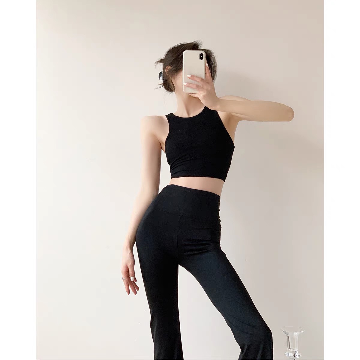 Áo Basic Croptop Thun Gân Body - LEISE