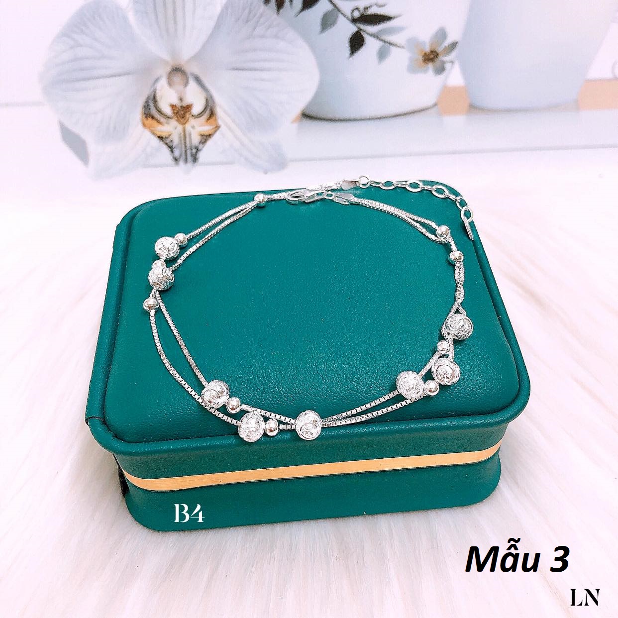 Lắc chân bạc Ý cao cấp các mẫu MS17e