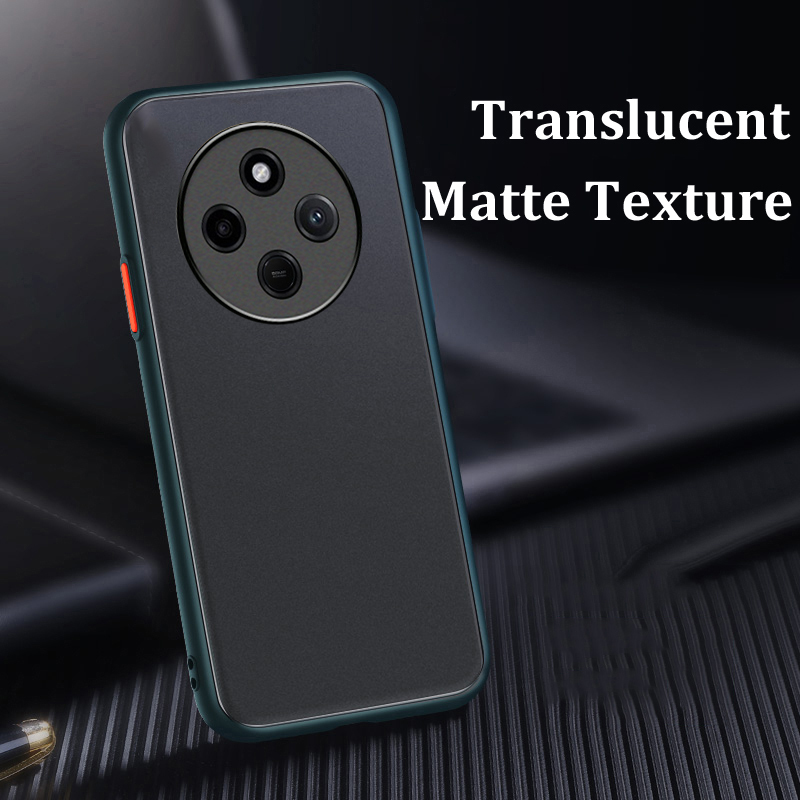For Xiaomi Poco C75 Case Shockproof Scrub Matte Transparent Soft edge Silicone Frame Hard Clear For Xiaomi Xiaomi Poco C75 Back cover Phone Cases.
