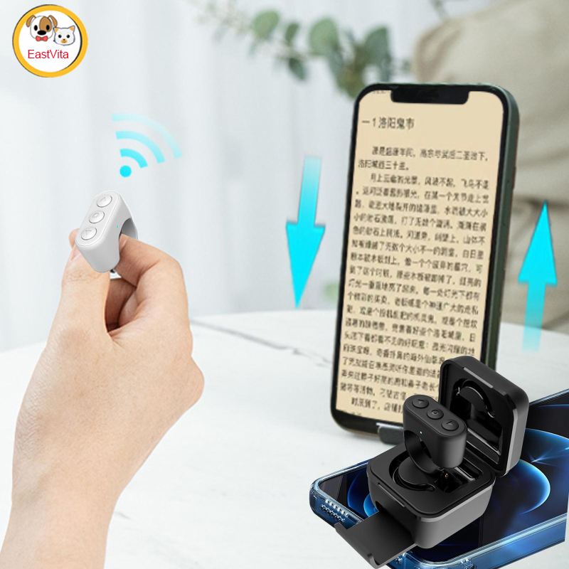 Bluetooth-compatible Remote Control Page Turner Compatible For Tik Tok Mobile Phone Remote Shutter Selfie Button