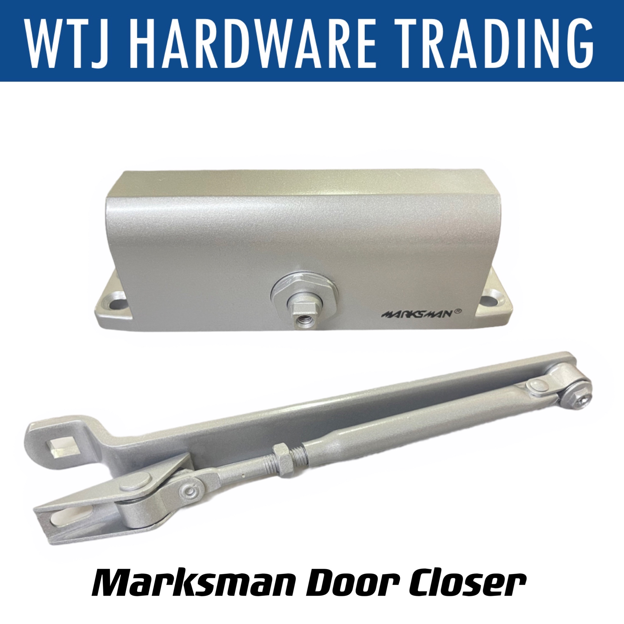 ((Clear Stock))MARKSMAN Heavy Duty Adjustable Door Closer/ Penutup