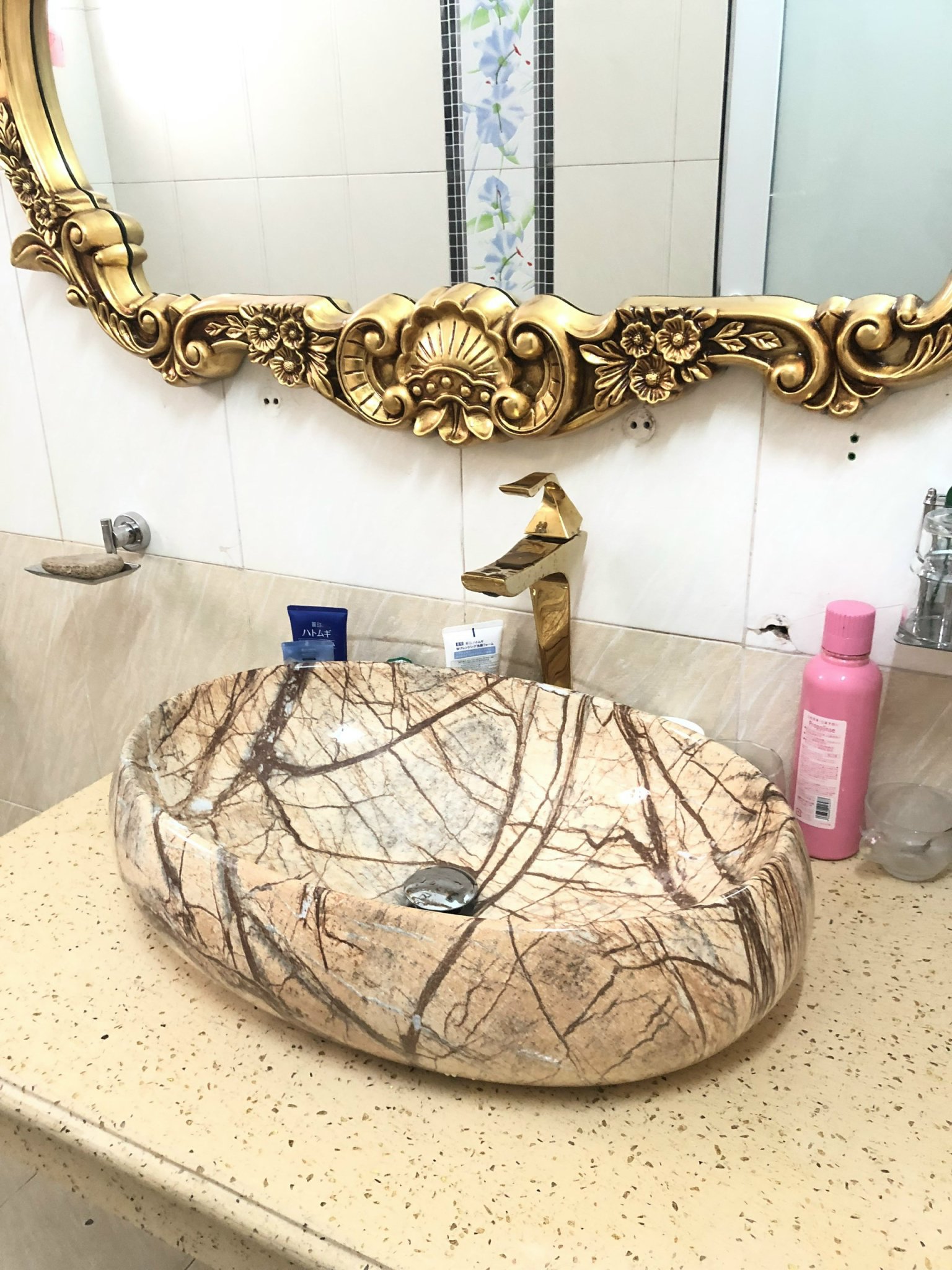 CHẬU RỬA MẶT, LAVABO, vân gỗ đẹp GROVES GRL 065CP