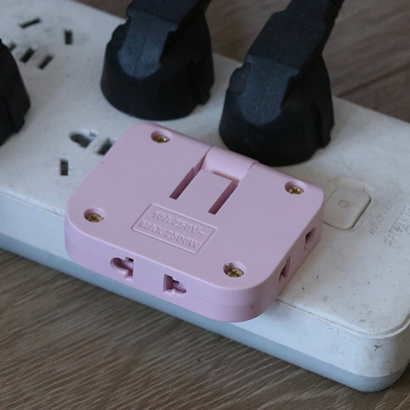 3 In 1 EU Extension Plug 180 Degree Rotation Charging Converter Socket. 