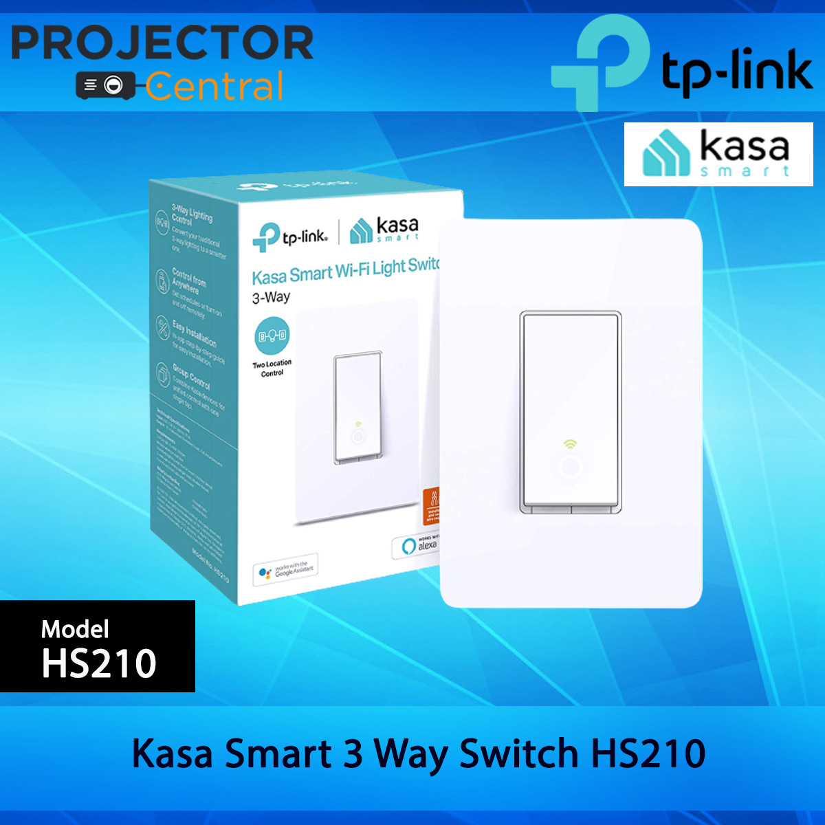 TP-Link Kasa Smart Wi-Fi Light Switch HS210KIT , Needs Neutral ...