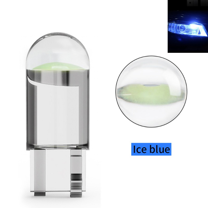 Car Width Indicator Light T10 Crystal Transparent Integrated LED Small Light COB High Brightness W5W License Plate Reading Light