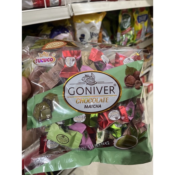 Kẹo chocolate matcha goniver phú cường 350gr
