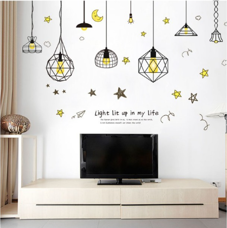 [HCM]Decal trang trí tường - Tranh Vẽ ChiBi Cặp đôi đánh răng thật dễ thương