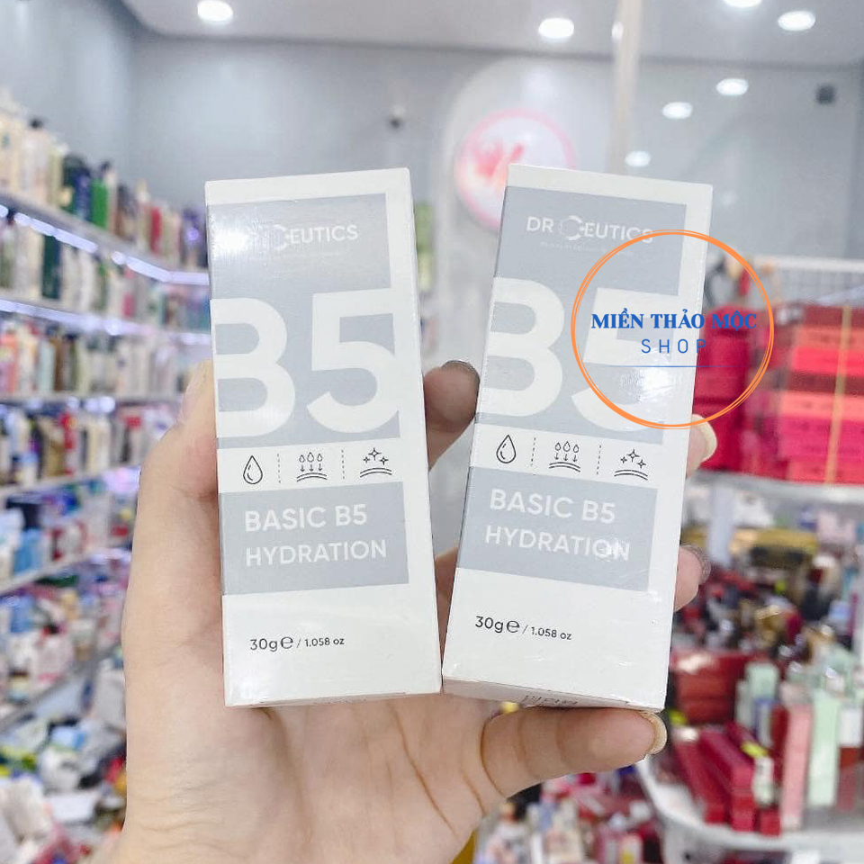Serum cấp ẩm phục hồi da phù hợp da dầu mụn Basic B5 Hydration DrCeutics