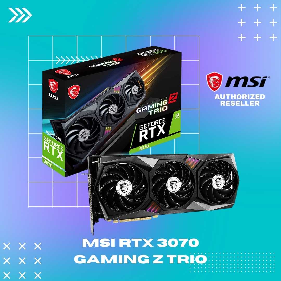 MSI RTX 3070 Gaming Z Trio LHR 8GB GDDR6 256-bit GPU Videocard Graphics ...