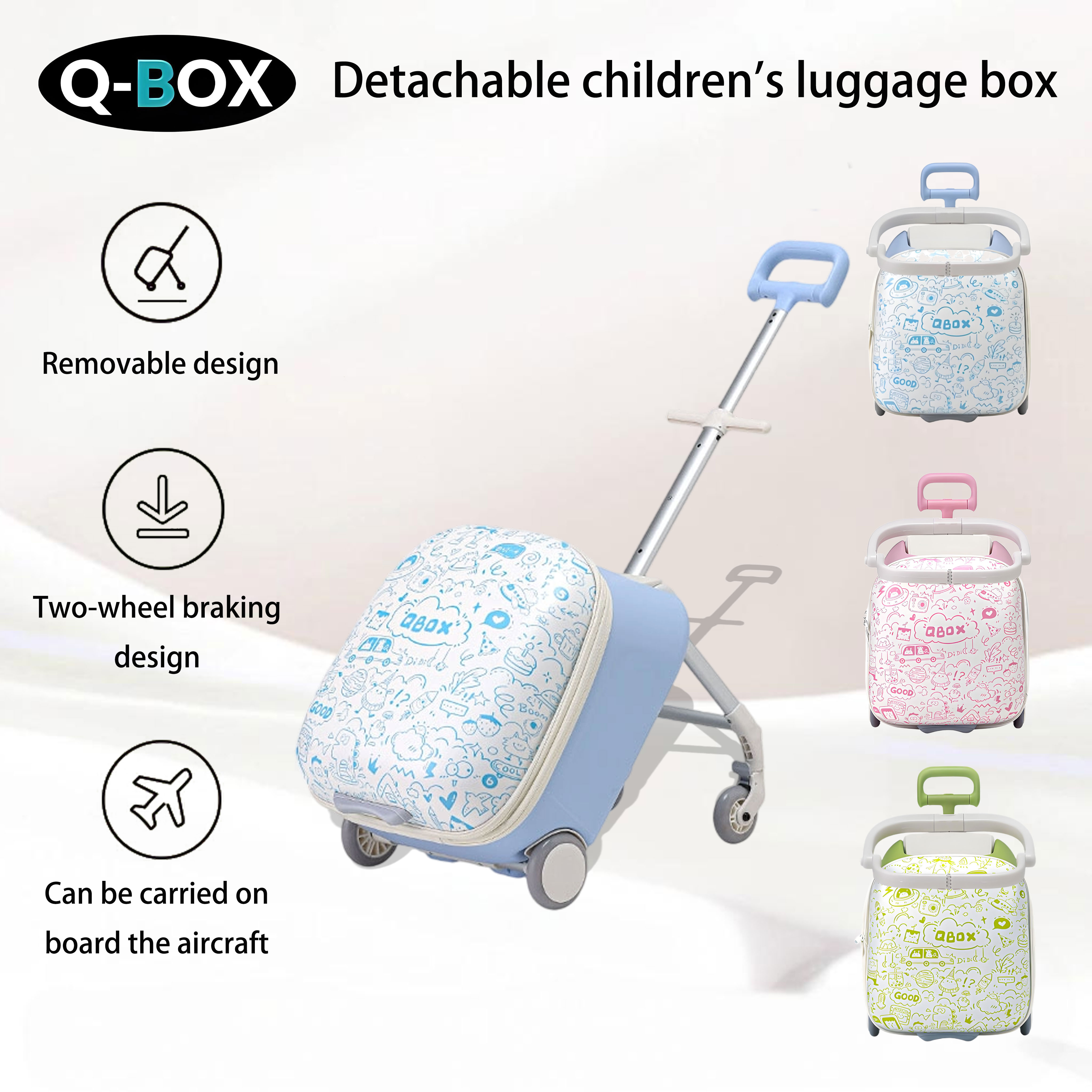 Q-BOX Kids Ride-On Luggage: Perfect for Travel with Toddlers
