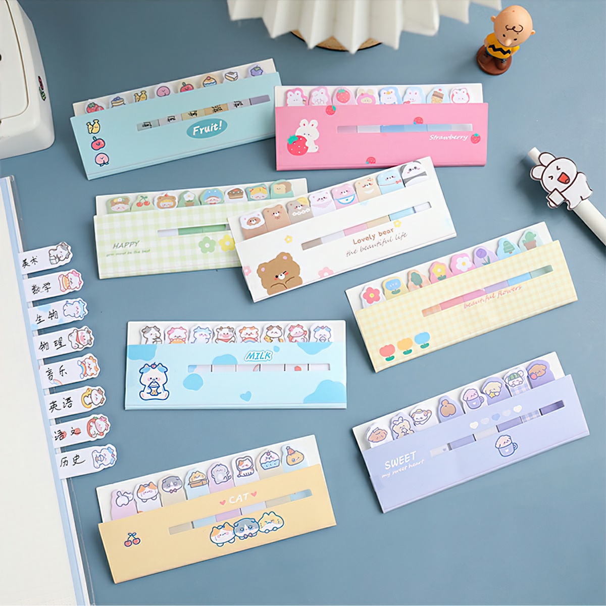 120 cute colorful pattern sticky notes