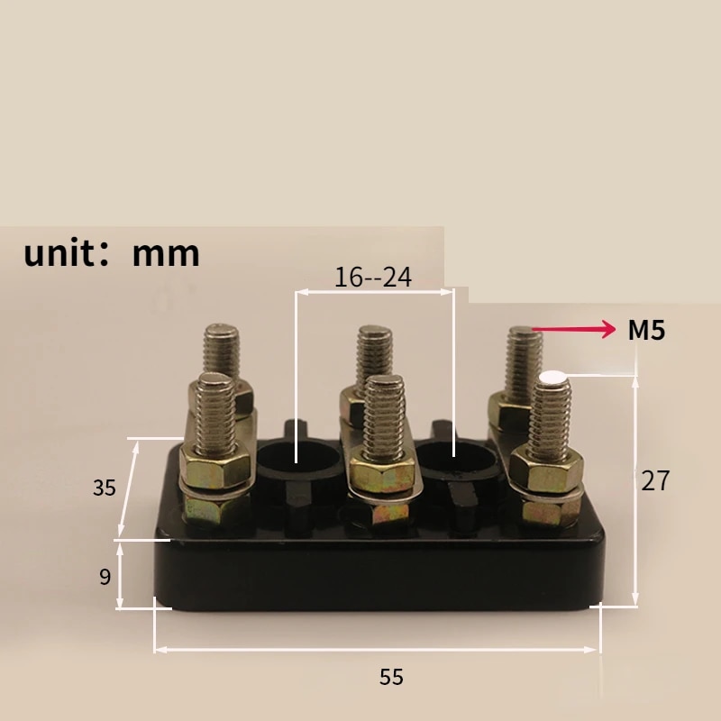 【Bestselling Product】 motor terminal block three phase electric motor connecting terminal plate M5 M6 M8 screw barrier terminal block strip connector.