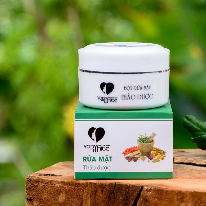 Bột rửa mặt thảo dược Yody White Phương Anh