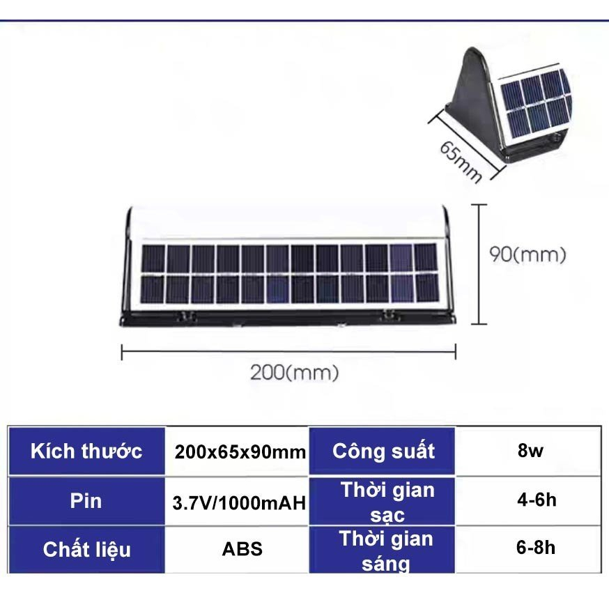 Đèn led gắn tường - Đèn năng lượng mặt trời