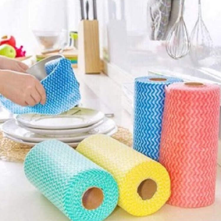 [HCM]Combo 3 cuộn khăn lau đa năng (50 cái/ 1 cuộn)