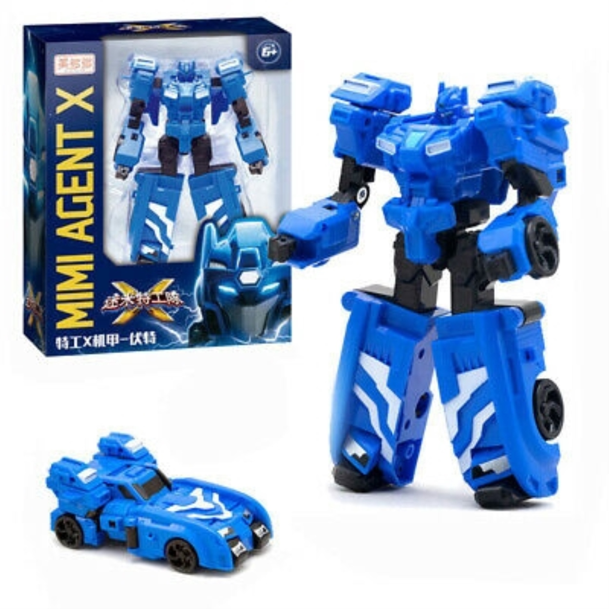 Mô hình đồ chơi robot biến hình 5 kiểu Miniforce X Lucybot Transformer Machine Car Robot