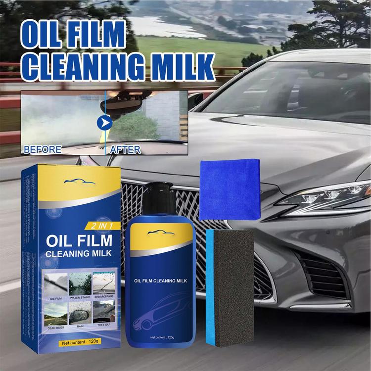 Auto Window Cleaner 120ml Nano Powerful Car Windshield Cleaner Portable  Cleaning Supplies with Sponge No Damage Cleaning Liquid for Watermarks Gum  apposite