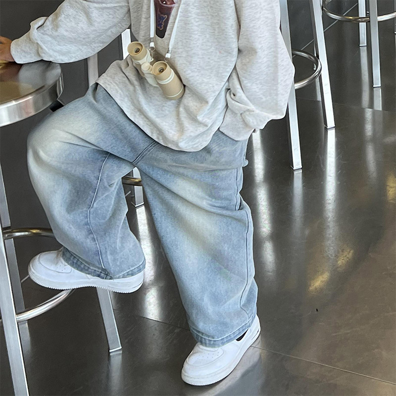 LS Boys ripped jeans new Korean style soft pants