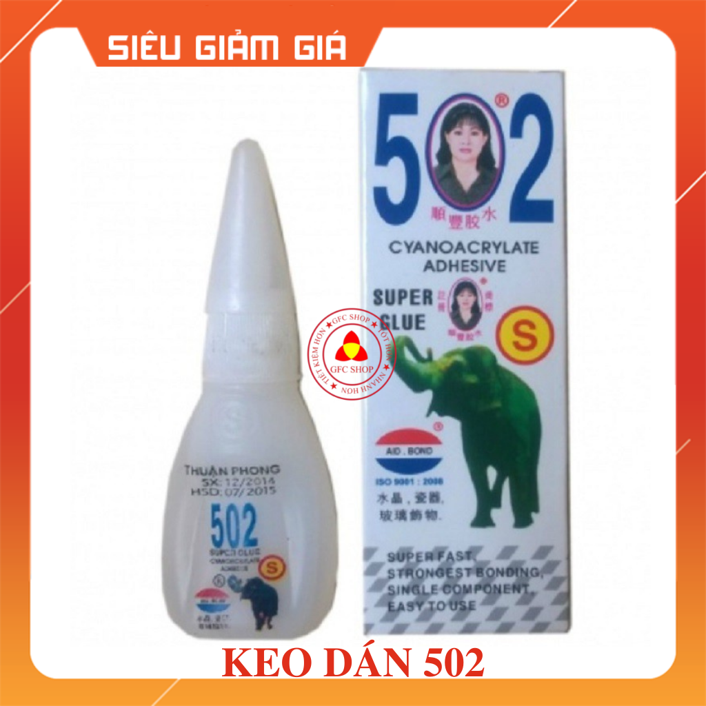 Keo 502 - Keo Con Voi - Keo Dán Sắt - 502接着剤 | Lazada.Vn