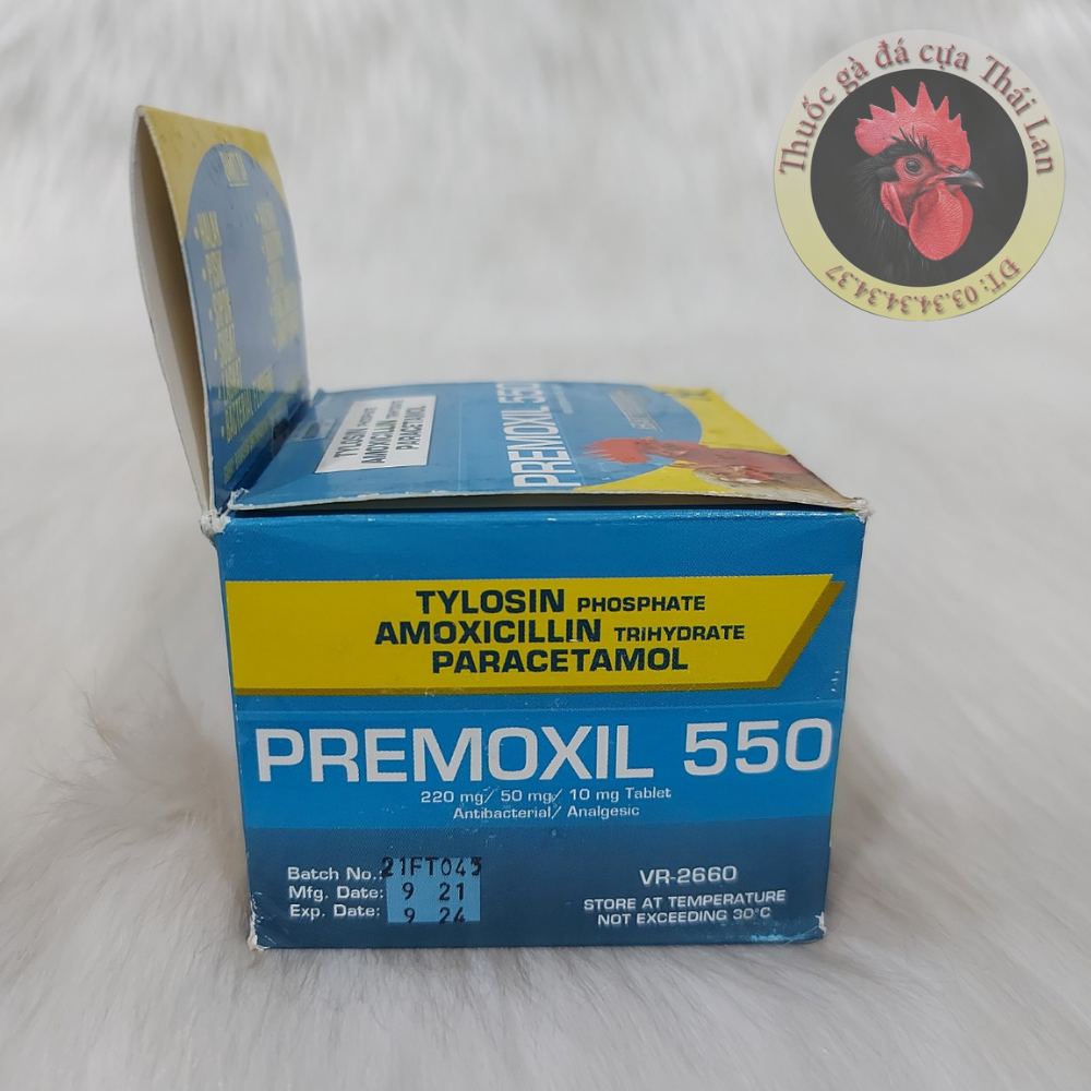 Thuốc gà đá . Premoxil 550 (Thuốc gà Đặc trị khò khè , xổ mũi , sưng phù mặt) philippines)