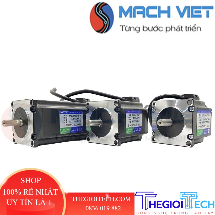 Động cơ bước 57 giá rẻ - Step motor 57 PFDE ( 57BYG250B / 57BYG250C / 57BYG250H )