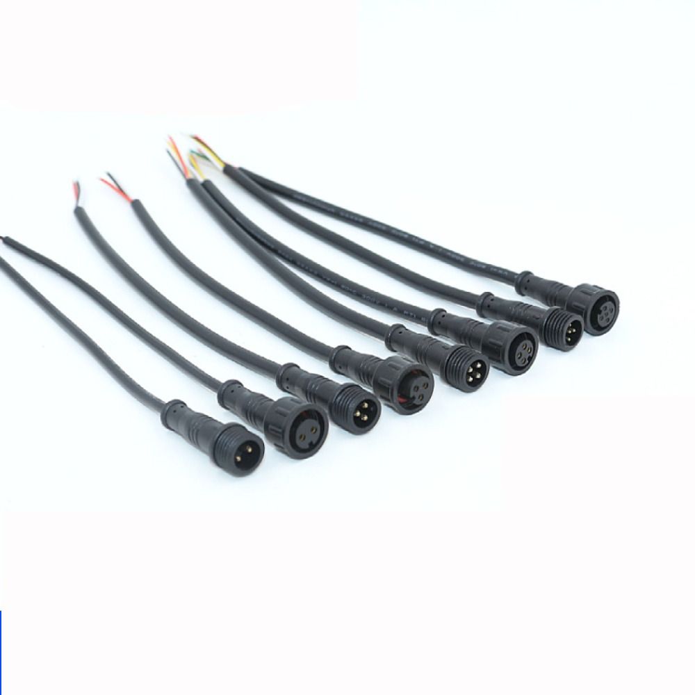 Network Communication 2Pin 3Pin 4Pin Male to Female Led Connector IP67 ...