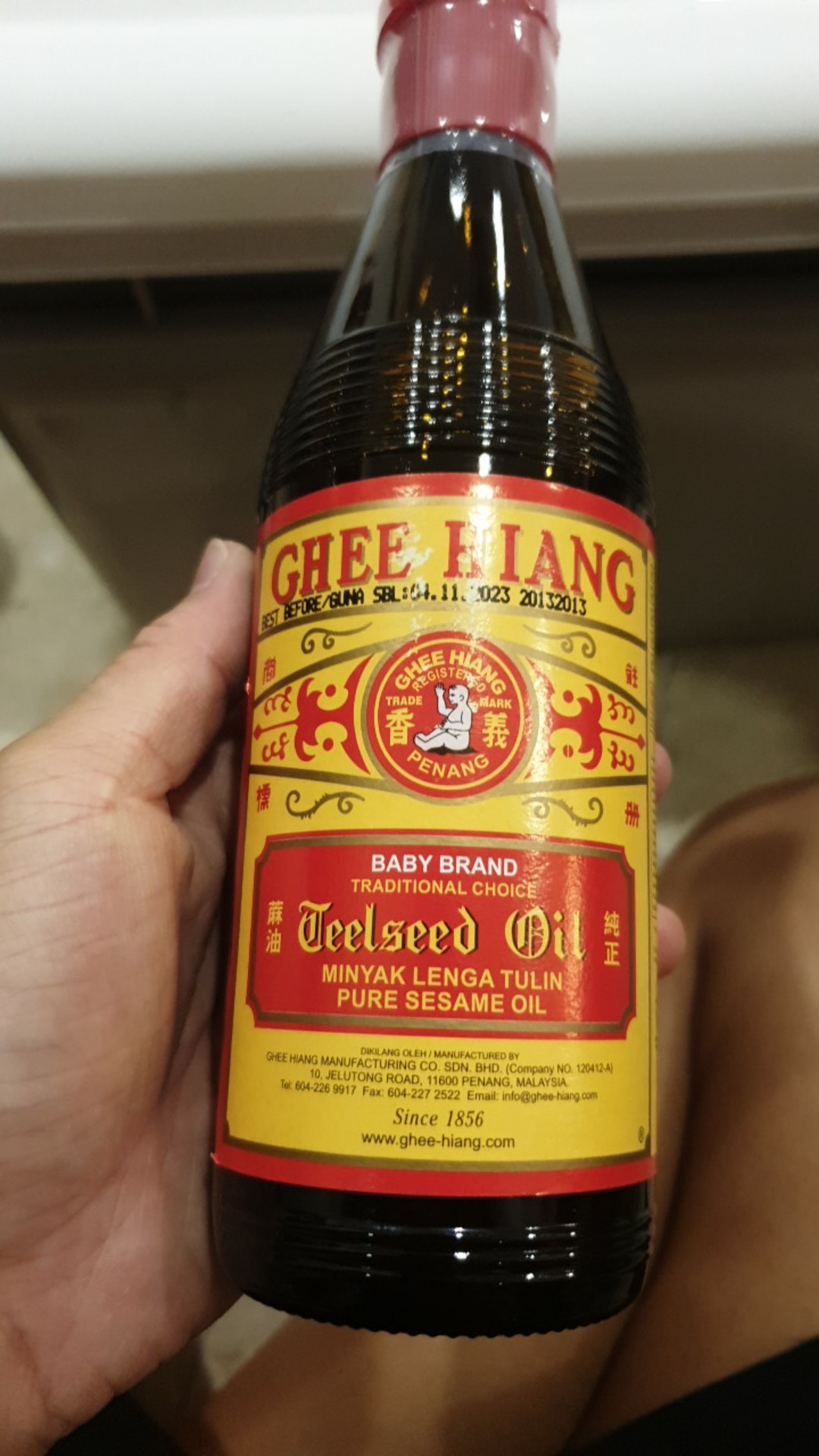 Free Fast Delivery Local Ready Stock Ghee Hiang Sesame Oil 700ml 红义香麻油 Pmxd Lazada Singapore