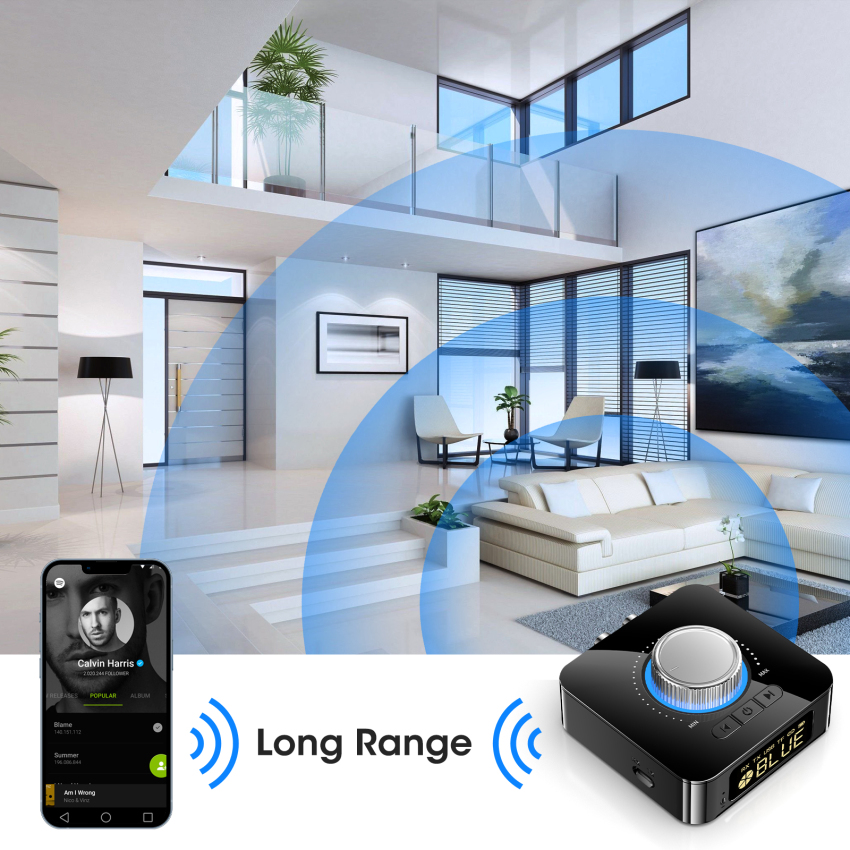 M5 Digital Bluetooth 5.0 Receiver And T/R/A/N/S/M/I/T/T/E/R
