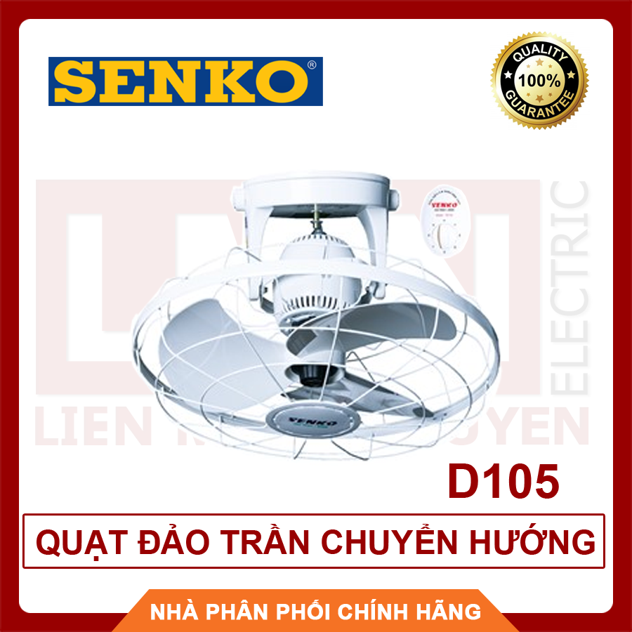 SENKO Quạt đảo trần chuyển hướng D105 -  Hàng Việt Nam chất lượng cao, BH 24 tháng