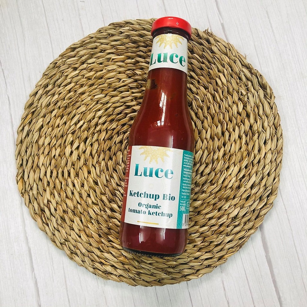 Sốt tương cà ketchup hữu cơ Luce 500g -Leaf organic