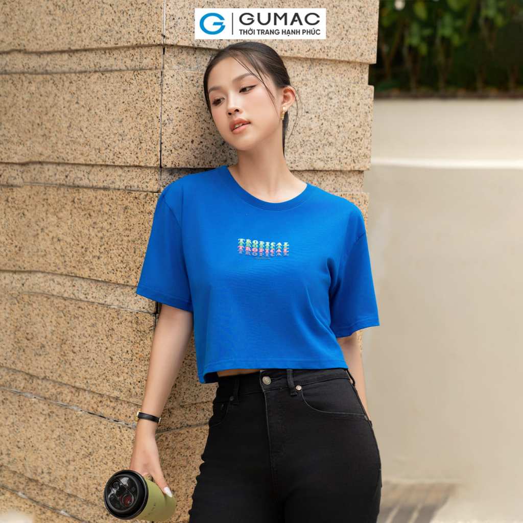 [20H 6.7 - 9.7| Voucher 10-18%] Áo thun nữ in phối màu thời trang GUMAC ATE05063