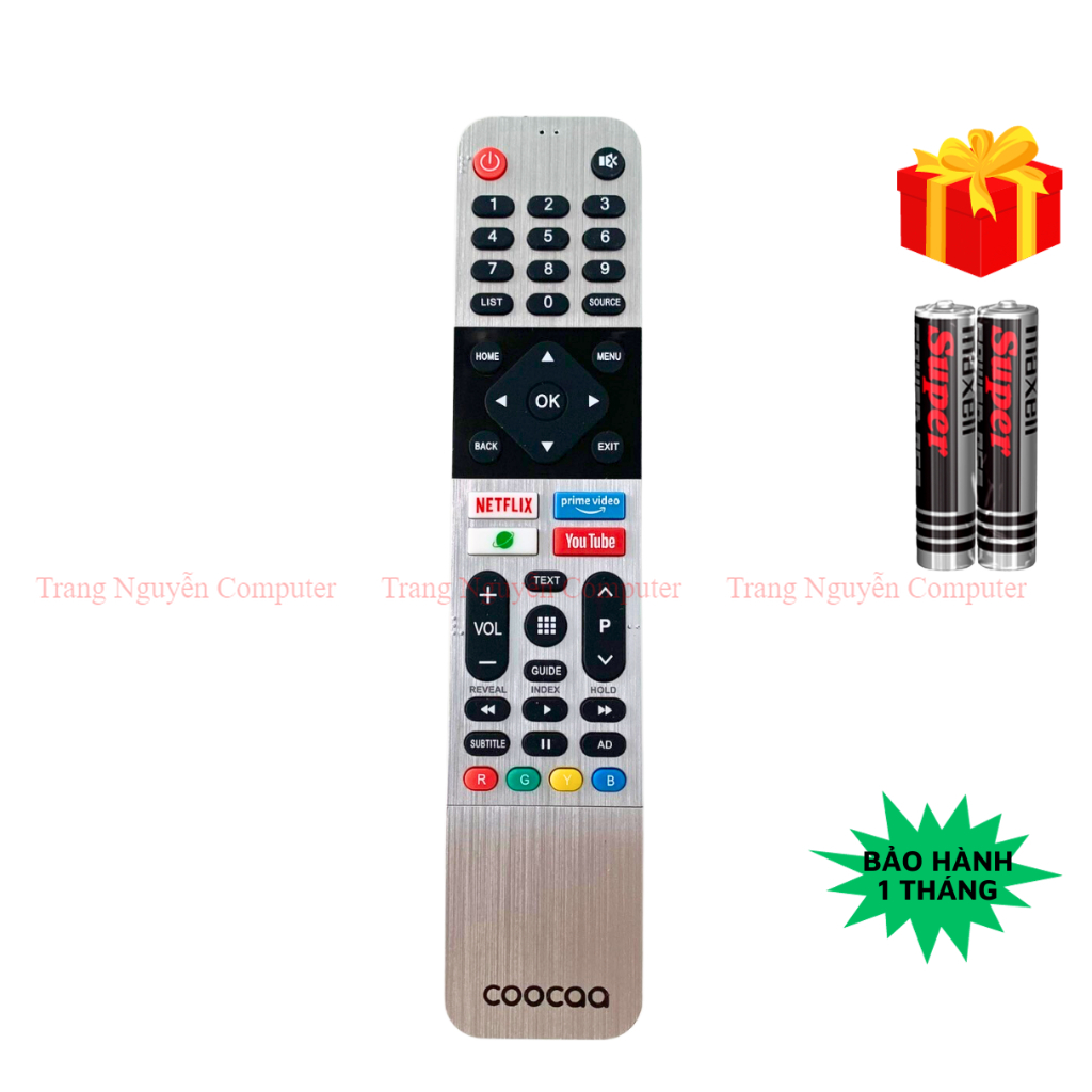 Remote điều khiển tivi coocaa mẫu 01, điều khiển tv coocaa - trang nguyễn computer
