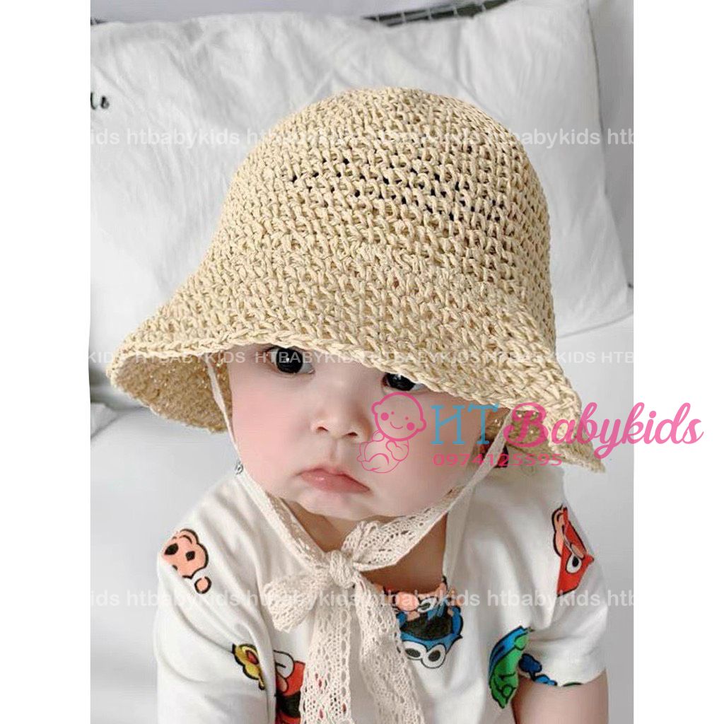 [Type 1] Soft Hotrend Straw Hat for Children at the Beach