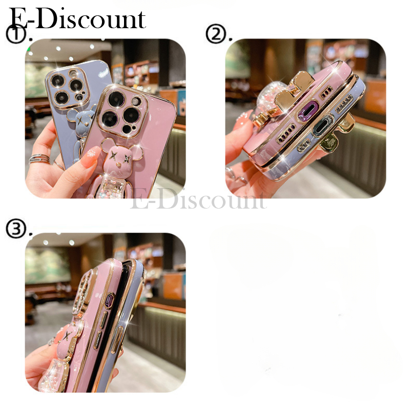 New Phone case Xiaomi Poco F7 Pro Back cover Soft Electroplated Quicksand Hourglass Pellet KWAS Bear silicone shockproof Protector Smooth for Xiaomi Poco F7 Ultra Back Cover. 