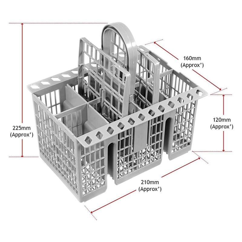 Multifunctional Dishwasher Basket Dishwasher Basket Knife and Fork Storage Basket Accessories Adapted to Dishwasher Basket Cutlery Storage Basket