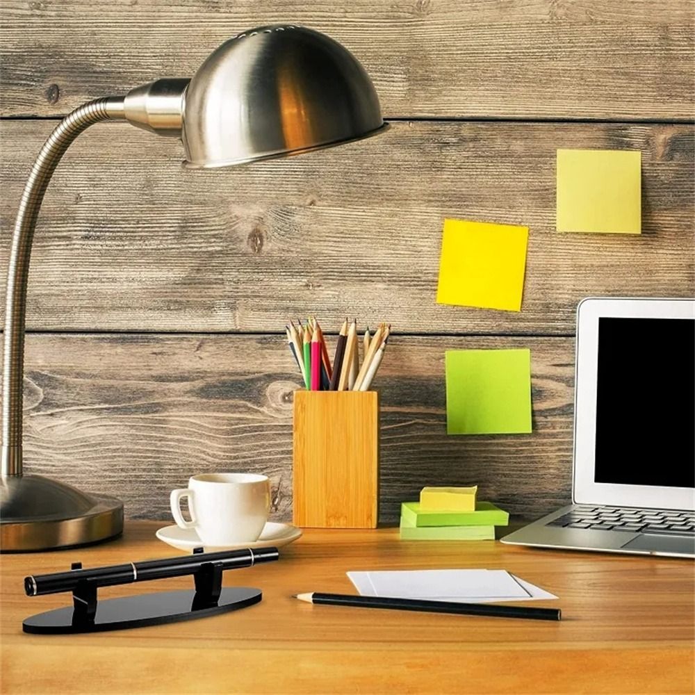 Writing Table Accessory Writing Accessories Desk Pencil Holder Acrylic Pen Holder Transparent ...
