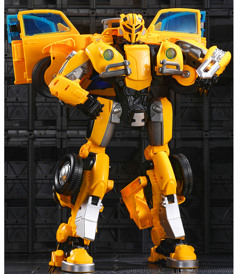 Robot biến hình ôtô transformer mẫu bumble bee 6699-5d cao 35cm- giúp bé rèn luyện tư duy, sáng tạo