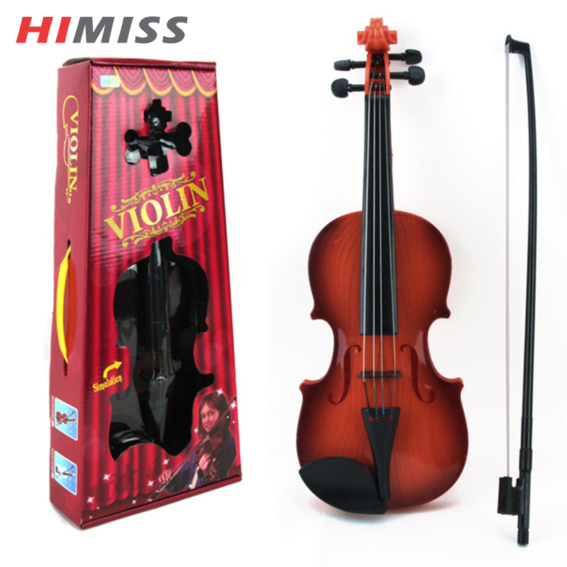 HIMISS Simulated Violin Musical Instrument For Kids Beginner Adjustable